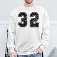 背番号 32 チーム短大スポーツ背番号付きユニフォーム スウェットシャツ 高齢者への贈り物