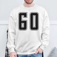 背番号 60 チーム短大スポーツ背番号付きユニフォーム スウェットシャツ 高齢者への贈り物