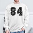 背番号 84 チーム短大スポーツ背番号付きユニフォーム スウェットシャツ 高齢者への贈り物