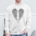 裏側の天使の羽 スウェットシャツ 高齢者への贈り物