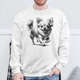 超かわいいチワワ フォトリアリスティック描画スタイル スウェットシャツ 高齢者への贈り物