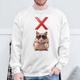 面白くて笑いたい人のためのxハムスター。 長袖tシャツ スウェットシャツ 高齢者への贈り物