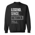 57歳の誕生日 ヴィンテージ レトロ 面白い 57歳 10月 1966 スウェットシャツ
