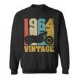 61 歳の誕生日バイカーギフトtシャツ-ヴィンテージ1964バイク スウェットシャツ