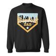 Baseball Dad Home Plate Ice Cream Drip Father's Day Daddy Sweatshirt