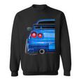 Blue Gt R 34 Jdm スカイラインスタンス カー ドリフトレーシング スウェットシャツ