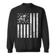 Boxerintage Boxing American Flag Boxing Distressed スウェットシャツ