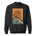 Capybara Surfing Japanese Sweatshirt Capybara Surfing Japanese Sweatshirt