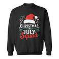 Christmas In July Squad Family Vacation Summer Outfits Sweatshirt