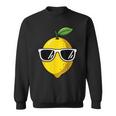 Cool Lemon Fruit Sunglasses Summer Citrus Vibes Sweatshirt