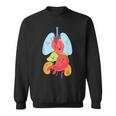Cute Anatomy Internal Organs Body スウェットシャツ
