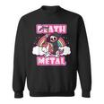 Death Metal Grim Reaper ピンクユニコーン ファニーヘビーメタル スウェットシャツ