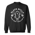 Distressed Black Anime Clover Black Bulls Limits Sweatshirt