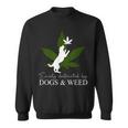 Dog And Weed ファニーマリファナtシャツ スウェットシャツ