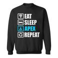 Eatleep Apex リピートシャツ 面白いモチベーションギフト スウェットシャツ