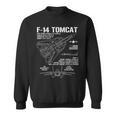 F-14 Tomcat 戦闘機 ジェット仕様 軍用飛行機 F14 Tomcat スウェットシャツ