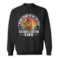 Work Hard Better Life Retrointage Pet Rat Lover スウェットシャツ