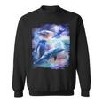 Galaxy Dolphin 宇宙のイルカ スウェットシャツ
