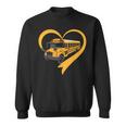 Heart School Bus Driver Sweatshirt