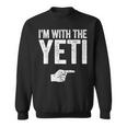 I'm With The Yeti お揃いのyetiコスチュームシャツ スウェットシャツ