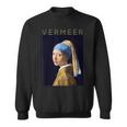 Johannesermeer アーティスト向け 真珠のイヤリングを持つ少女 スウェットシャツ