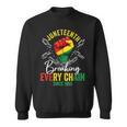 Junenth Freedom Breaking Chains Since 1865 Black Pride Sweatshirt