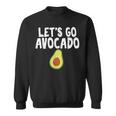 Let's Go アボカドユーモアジョーク ユニセックス アボカド中毒者 スウェットシャツ