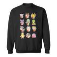 Lindo Conjunto De 12 Animales Chinosigno Del Zodiaco Feliz Año Nuevo Lunar Cuello Camisa de entrenamiento