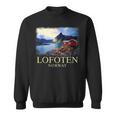 Lofoten ノルウェー キャビン ノルディック フィヨルド ベルゲン オーロラ スウェットシャツ