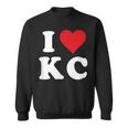 I Love Kc Initials I Heart KC First Last Name K C スウェットシャツ