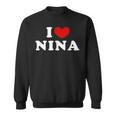 I Love Nina 私は愛する Nina スウェットシャツ