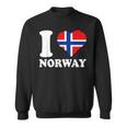 I Love Norwegian Pride ノルウェーのルーツ ノルウェー国旗 スウェットシャツ