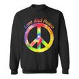 Love Peace 60年代70年代ヒッピーコスチューム Love Peace スウェットシャツ