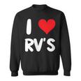 I Love Rv のレクリエーションビークル キャンプ キャンピングカー 旅行 旅行 スウェットシャツ