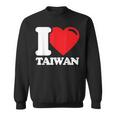 I Love Taiwan 台北国旗 ハートトラベル 台湾製品 スウェットシャツ