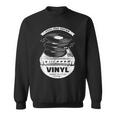Music Is My Universe レトロなビニールレコードでサウンドを感じる スウェットシャツ