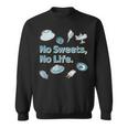 Noweetsno Life２ スイーツ 洋菓子 和菓子 別腹 カラフル かわいい メンズ レディース キッズ スウェットシャツ