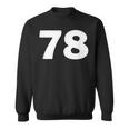 Number 78 、Eventy-8 ジャージ スポーツ 誕生日 スウェットシャツ