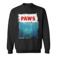 Paws 猫 子猫 ニャーパロディー おもしろ猫好き スウェットシャツ