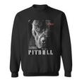 Pitbull 野生の犬テリアの肖像画 ブルドッグ 犬の飼い主 ピットブル スウェットシャツ
