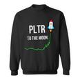 Pltr To The Moontock Ticker Wsb 面白いミーム スウェットシャツ