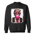 Pro Trump Bubble Gum Pink Glasses Donald Trump スウェットシャツ