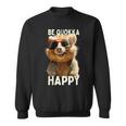 Be Quokka Happy クオッカ・ビー・クオッカ・ハッピー＆クオッカとスマイル スウェットシャツ