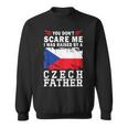Raised By A Czech Father Father's Day Czech Republic Flag スウェットシャツ
