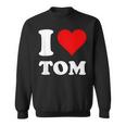 Red Heart I Love Tom スウェットシャツ