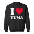 Red Heart I Love Yuma スウェットシャツ