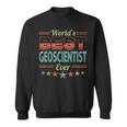 Retro Badge Worlds Best Geoscientist スウェットシャツ