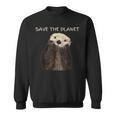 Save The Planet かわいいラッコ。 スウェットシャツ