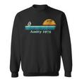 Vintage Amity 1975 Sunset Retro Sailboat Summer Vibes Sweatshirt