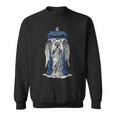 Weeping Angel With Blue Police Box 1 Fan Fun Sweatshirt